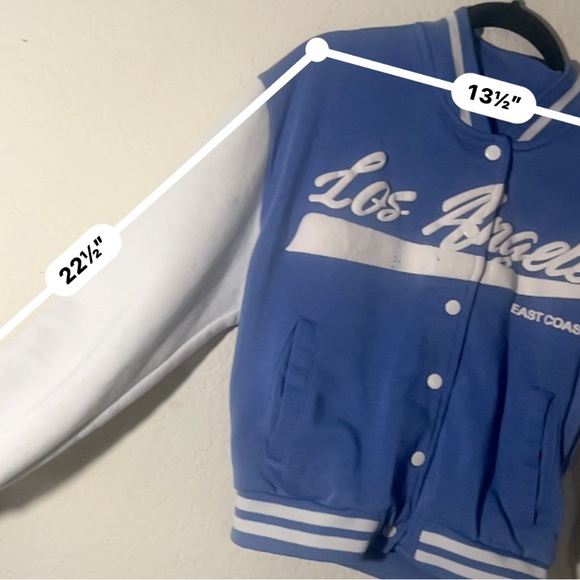 Dodger crop top and bomber jacket set size M - Picture 7 of 13